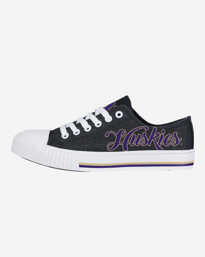 Washington Huskies Womens Color Glitter Low Top Canvas Shoes FOCO 6 - FOCO.com