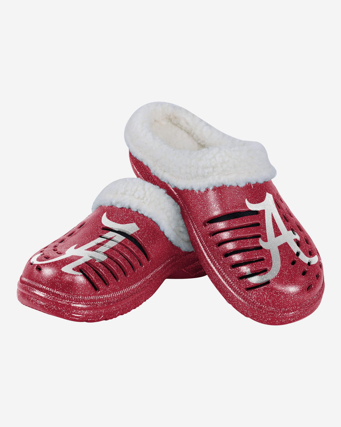 Alabama Crimson Tide Womens Sherpa Lined Glitter Clog FOCO - FOCO.com