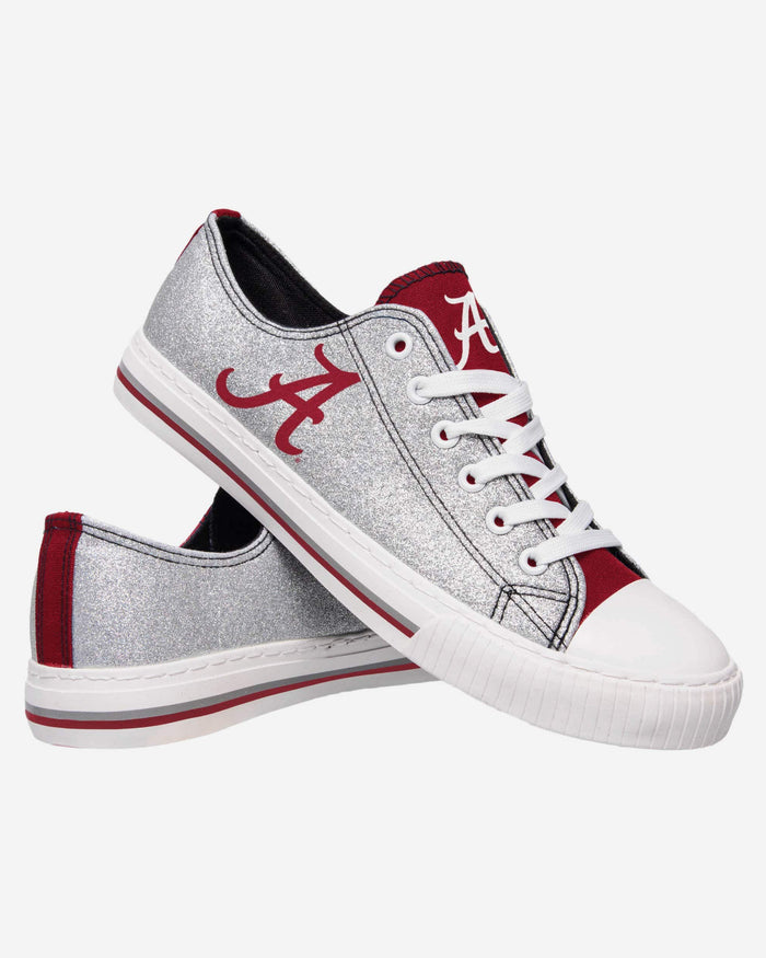 Alabama Crimson Tide Womens Glitter Low Top Canvas Shoe FOCO - FOCO.com