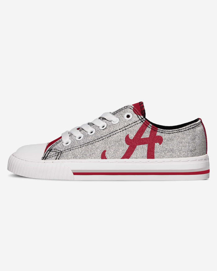 Alabama Crimson Tide Womens Glitter Low Top Canvas Shoe FOCO - FOCO.com