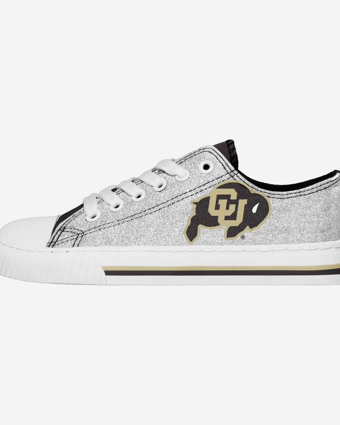 Colorado Buffaloes Womens Glitter Low Top Canvas Shoes FOCO 6 - FOCO.com