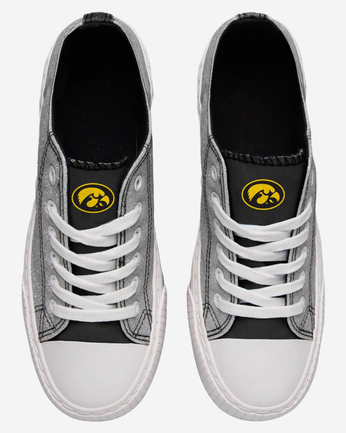 Iowa Hawkeyes Womens Glitter Low Top Canvas Shoe FOCO - FOCO.com