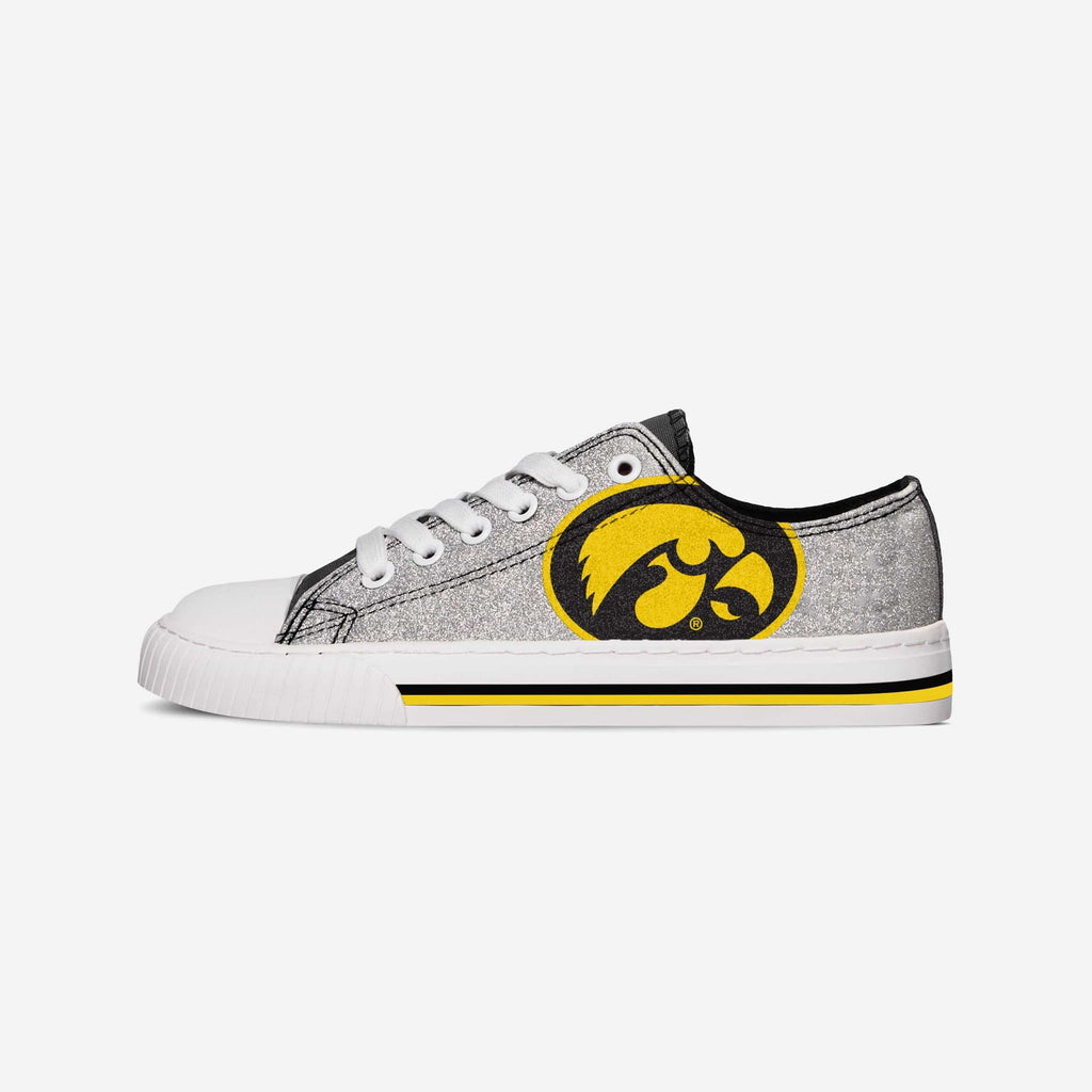 Iowa Hawkeyes Womens Glitter Low Top Canvas Shoe FOCO - FOCO.com