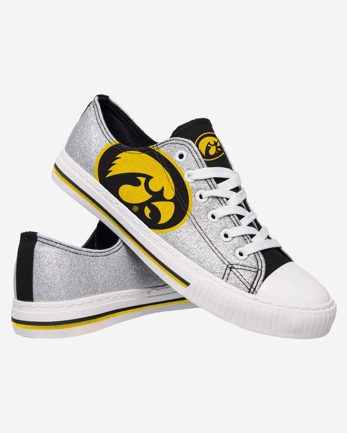 Iowa Hawkeyes Womens Glitter Low Top Canvas Shoe FOCO - FOCO.com