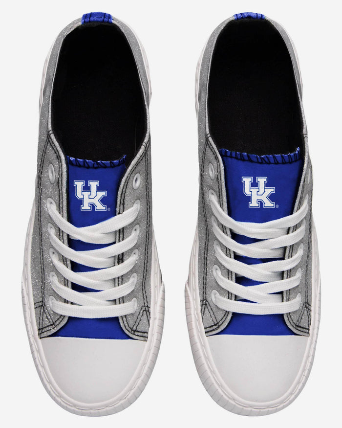 Kentucky Wildcats Womens Glitter Low Top Canvas Shoe FOCO - FOCO.com