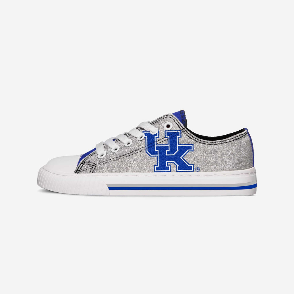 Kentucky Wildcats Womens Glitter Low Top Canvas Shoe FOCO - FOCO.com