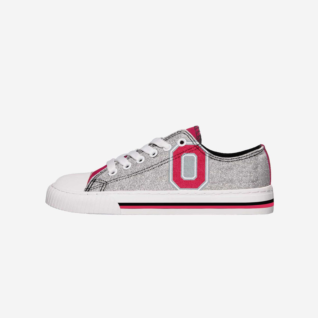 Ohio State Buckeyes Womens Glitter Low Top Canvas Shoe FOCO - FOCO.com