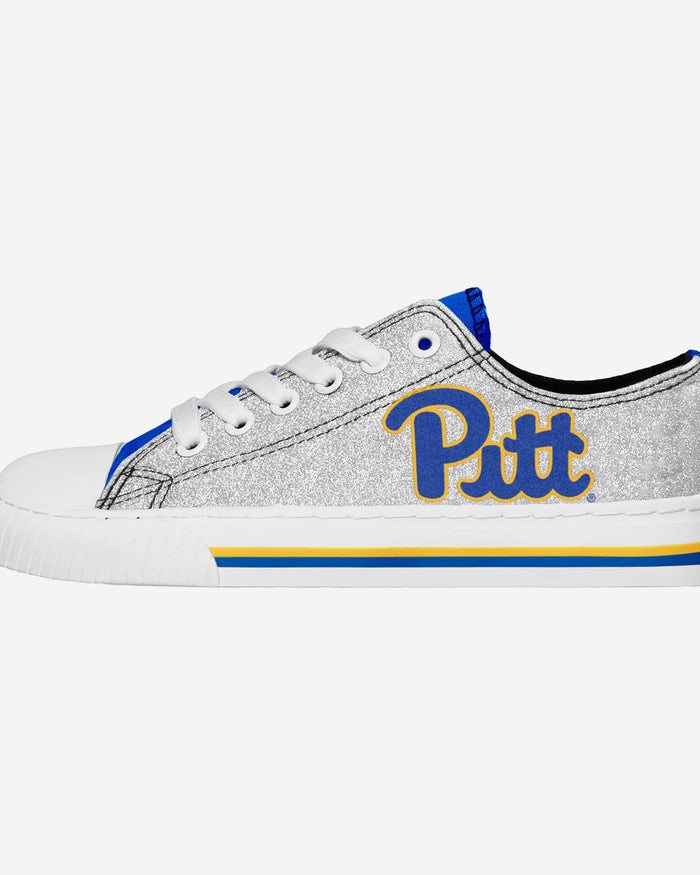 Pittsburgh Panthers Womens Glitter Low Top Canvas Shoes FOCO 6 - FOCO.com