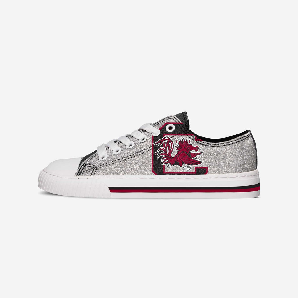 South Carolina Gamecocks Womens Glitter Low Top Canvas Shoe FOCO - FOCO.com