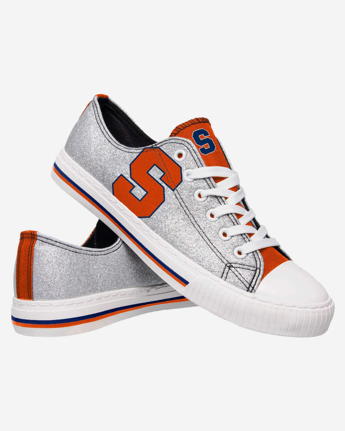 Syracuse Orange Womens Glitter Low Top Canvas Shoe FOCO - FOCO.com