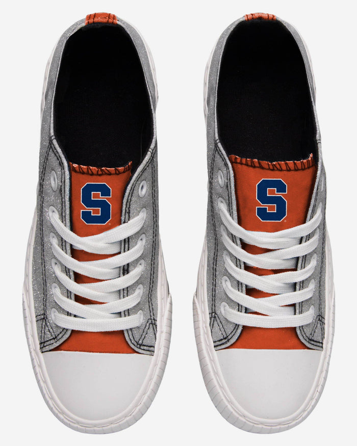 Syracuse Orange Womens Glitter Low Top Canvas Shoe FOCO - FOCO.com