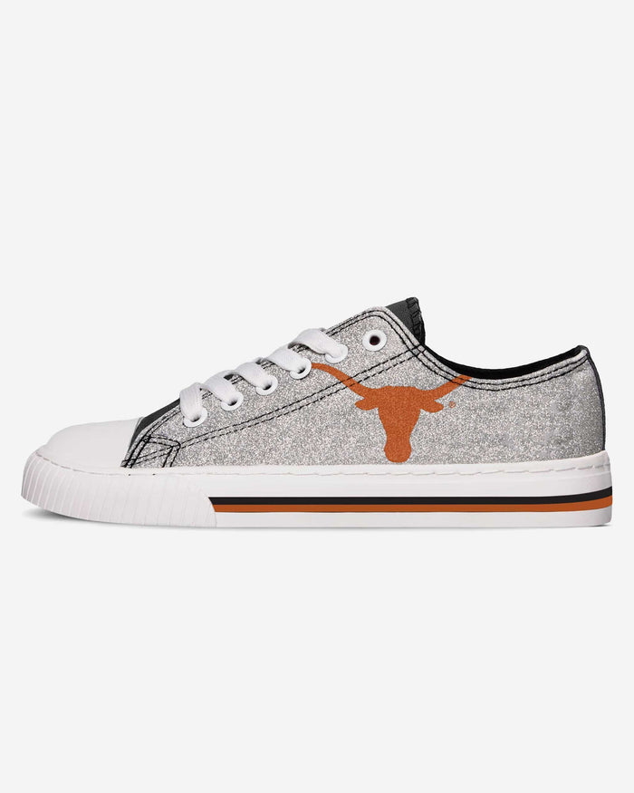 Texas Longhorns Womens Glitter Low Top Canvas Shoe FOCO - FOCO.com