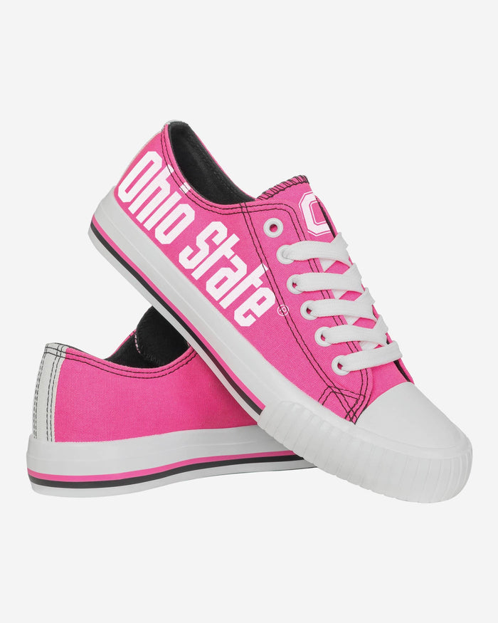 Ohio State Buckeyes Womens Highlights Low Top Canvas Shoe FOCO - FOCO.com