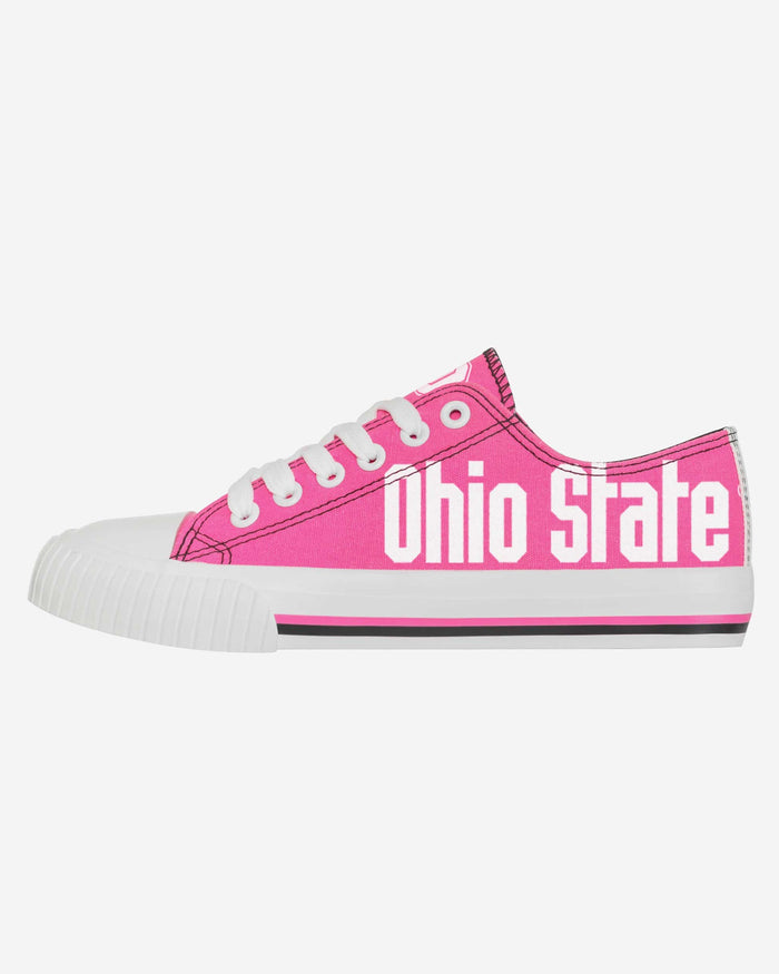 Ohio State Buckeyes Womens Highlights Low Top Canvas Shoe FOCO 6 - FOCO.com