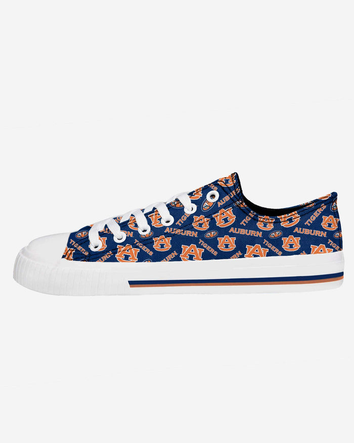 Auburn Tigers Womens Low Top Repeat Print Canvas Shoe FOCO - FOCO.com