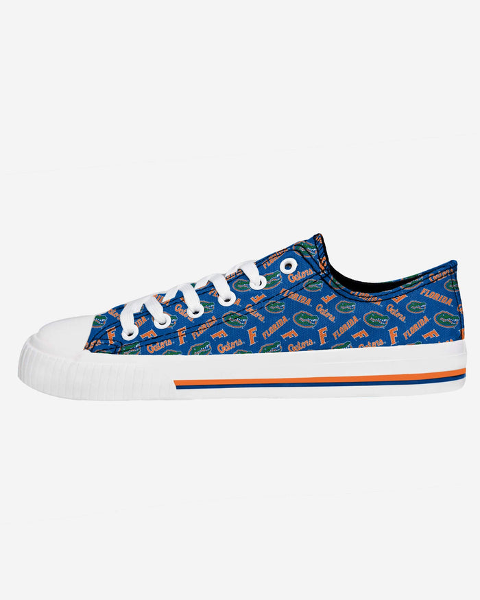 Florida Gators Womens Low Top Repeat Print Canvas Shoe FOCO - FOCO.com