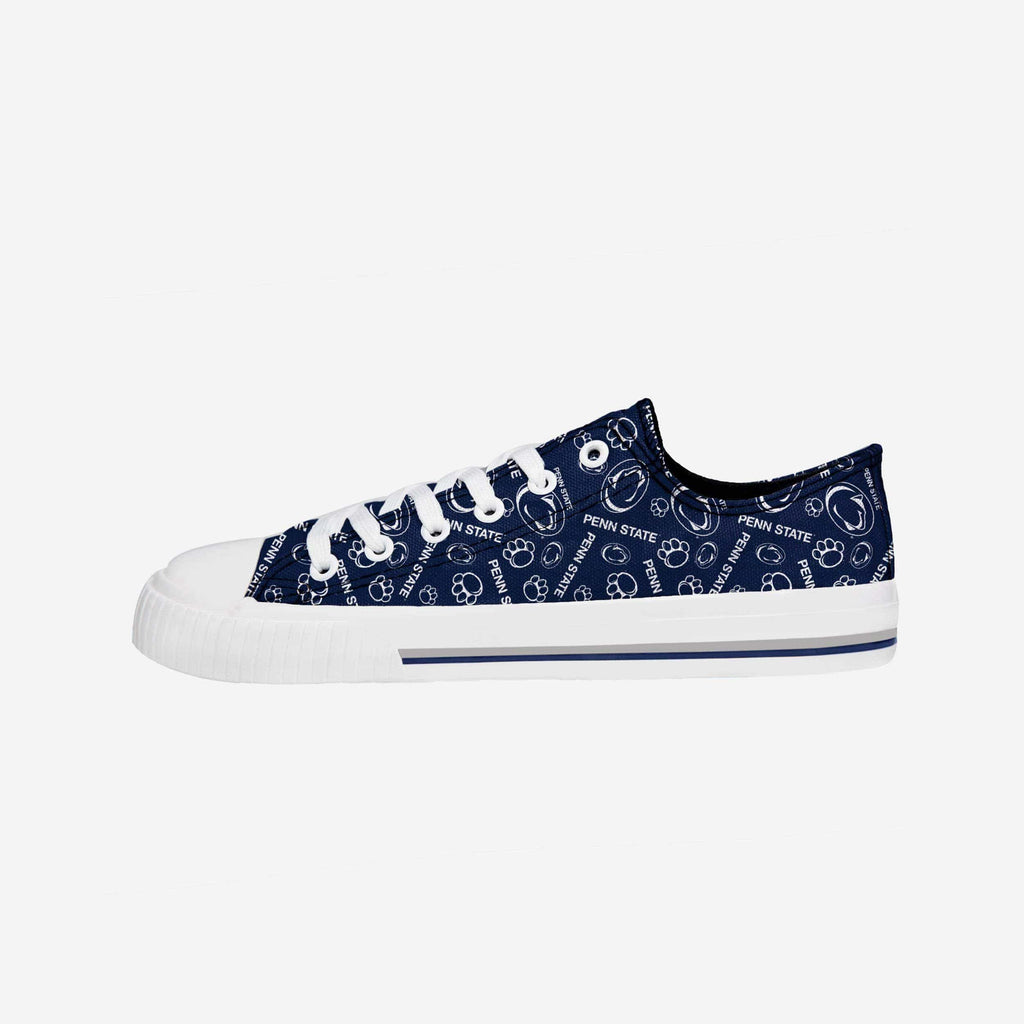 Penn State Nittany Lions Womens Low Top Repeat Print Canvas Shoe FOCO - FOCO.com