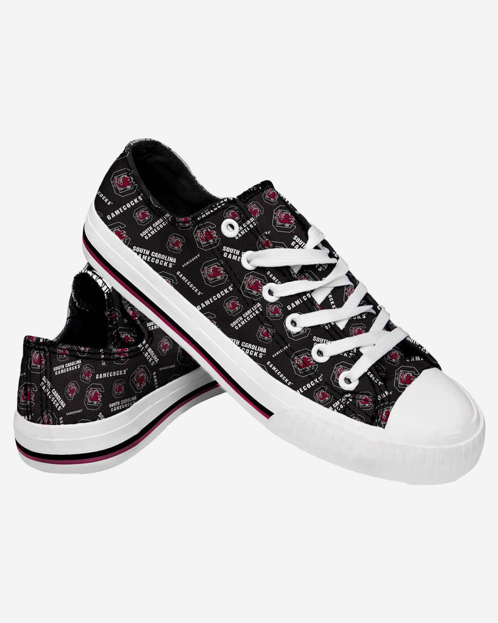 South Carolina Gamecocks Womens Low Top Repeat Print Canvas Shoe FOCO - FOCO.com