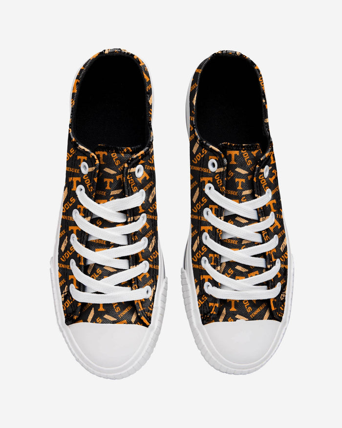 Tennessee Volunteers Womens Low Top Repeat Print Canvas Shoe FOCO - FOCO.com