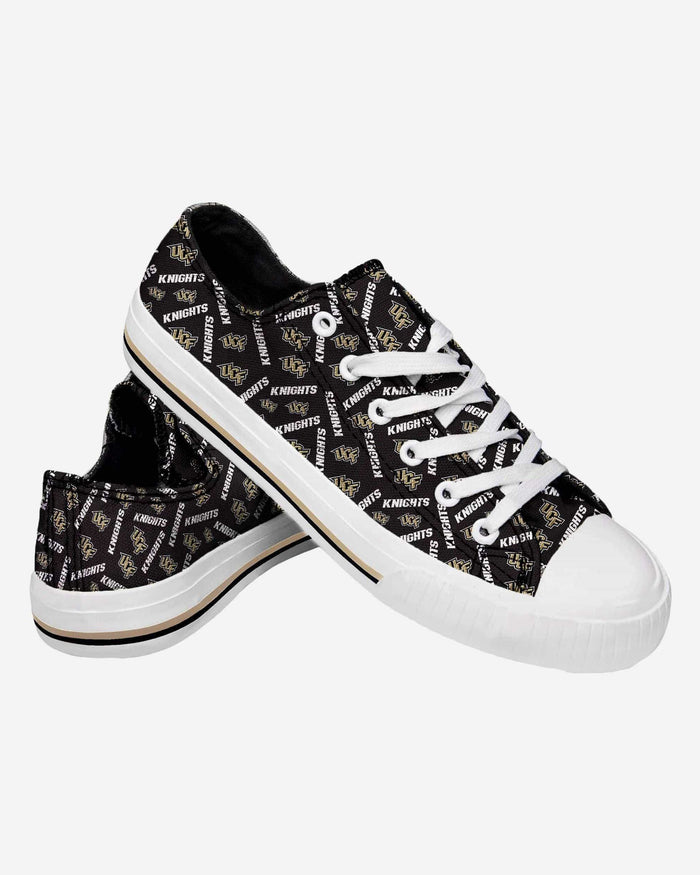 UCF Knights Womens Low Top Repeat Print Canvas Shoe FOCO - FOCO.com