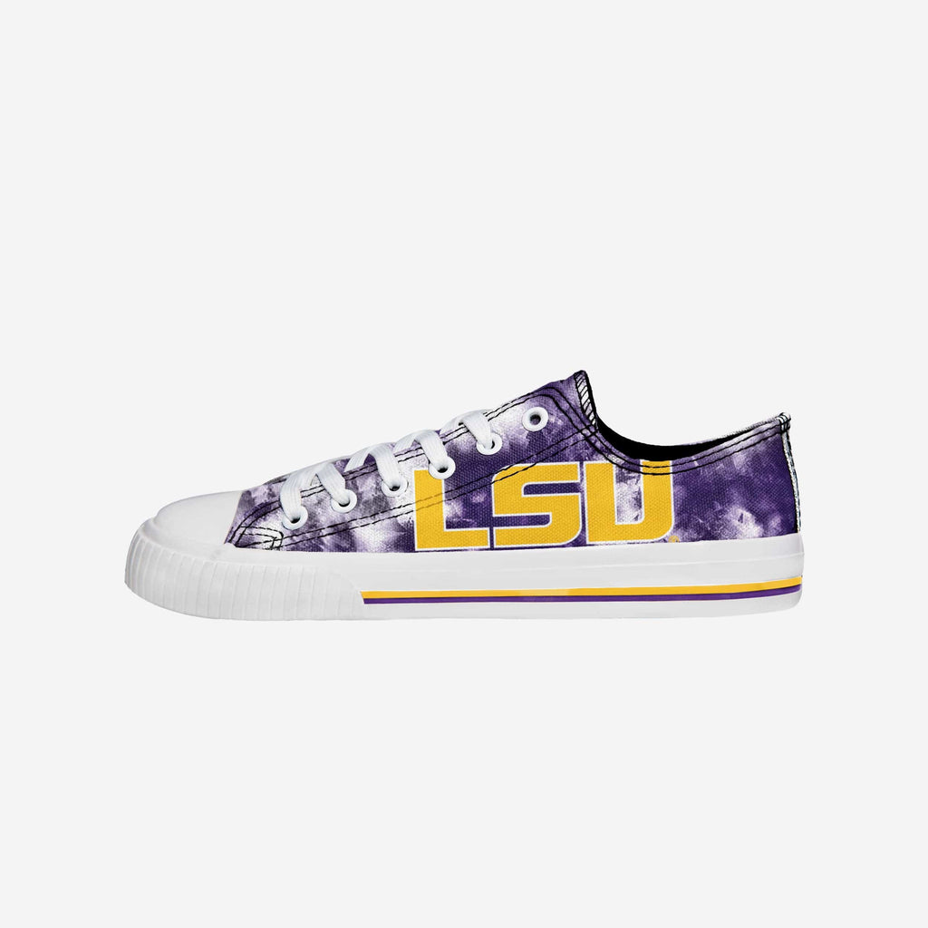 LSU Tigers Womens Low Top Tie-Dye Canvas Shoe FOCO 6 - FOCO.com