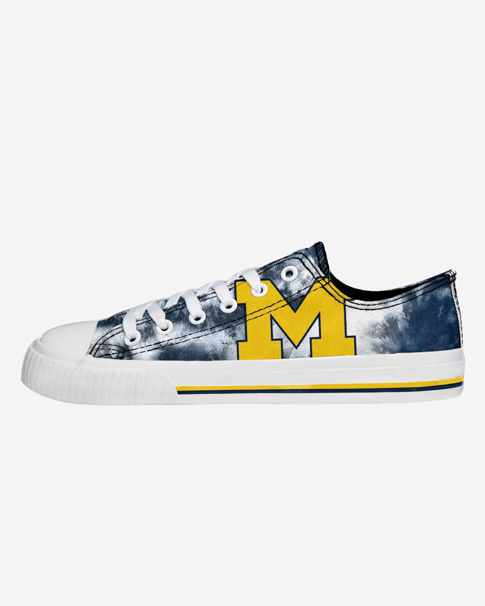 Michigan Wolverines Womens Low Top Tie-Dye Canvas Shoe FOCO 6 - FOCO.com