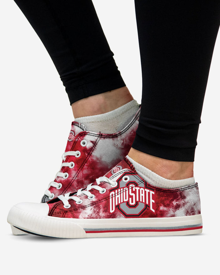 Ohio State Buckeyes Womens Low Top Tie-Dye Canvas Shoe FOCO - FOCO.com