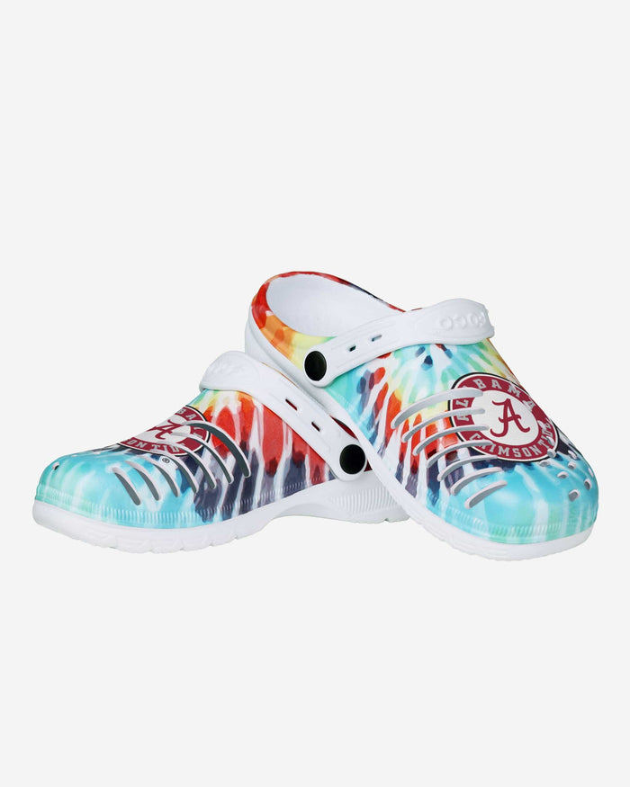 Alabama Crimson Tide Womens Tie-Dye Clog With Strap FOCO - FOCO.com