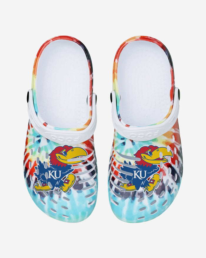 Kansas Jayhawks Womens Tie-Dye Clog With Strap FOCO - FOCO.com