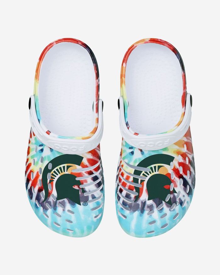 Michigan State Spartans Womens Tie-Dye Clog With Strap FOCO - FOCO.com