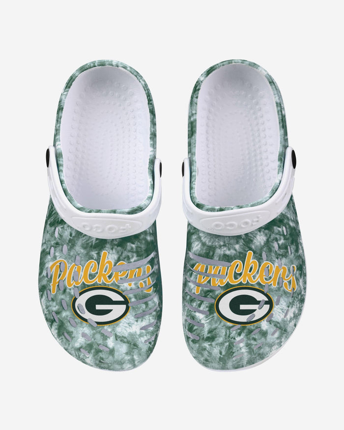 Green Bay Packers Womens Cloudie Clog With Strap FOCO - FOCO.com