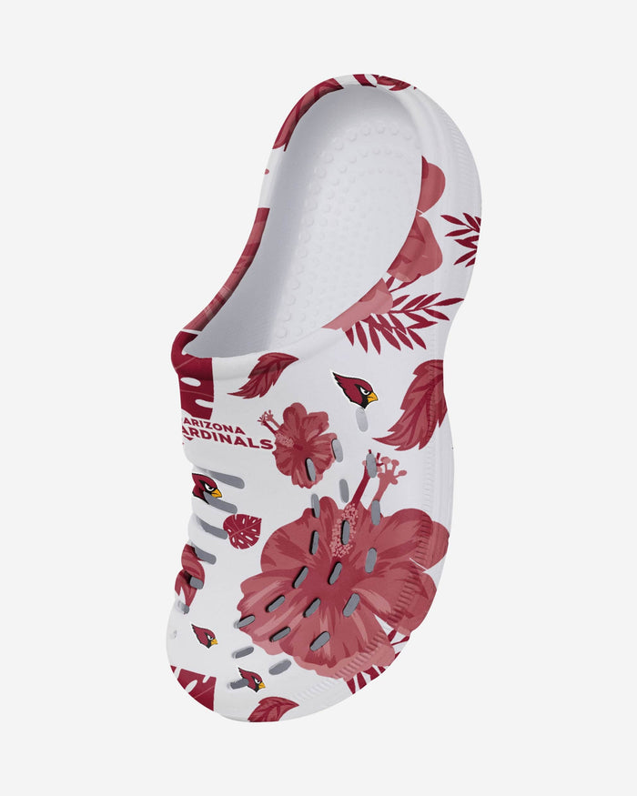 Arizona Cardinals Womens Floral White Clog FOCO - FOCO.com