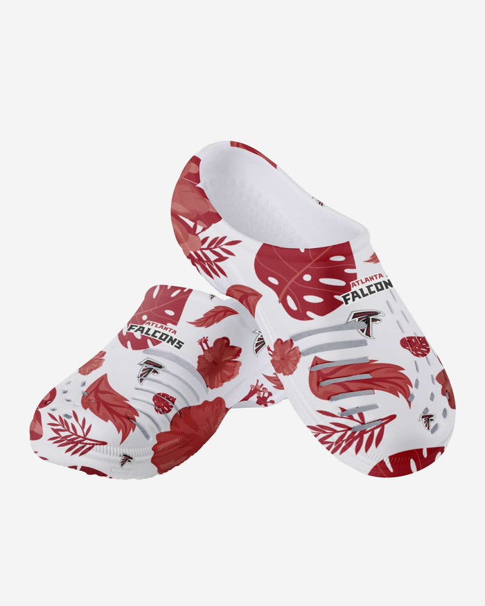 Atlanta Falcons Womens Floral White Clog FOCO - FOCO.com