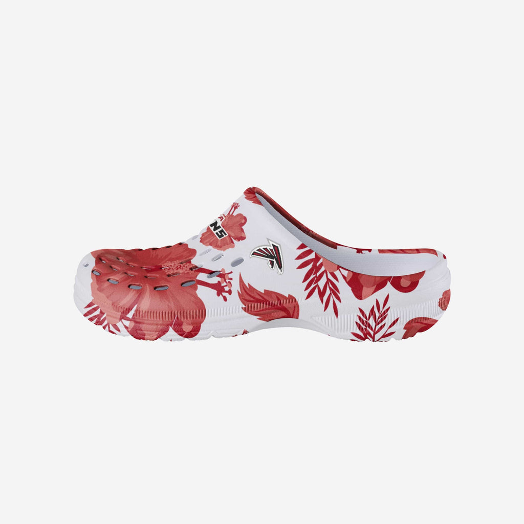 Atlanta Falcons Womens Floral White Clog FOCO S - FOCO.com