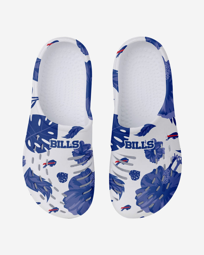 Buffalo Bills Womens Floral White Clog FOCO - FOCO.com