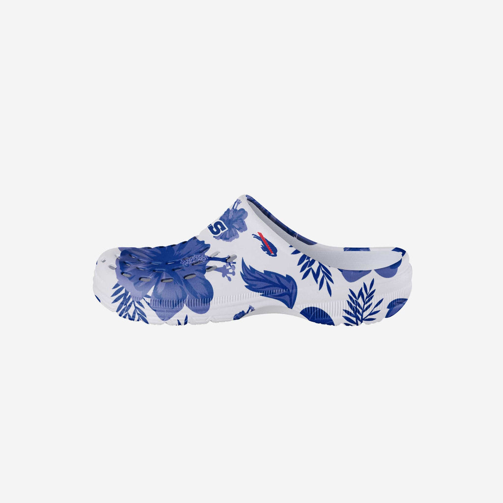 Buffalo Bills Womens Floral White Clog FOCO S - FOCO.com