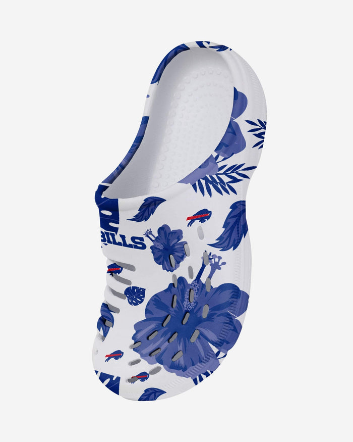 Buffalo Bills Womens Floral White Clog FOCO - FOCO.com