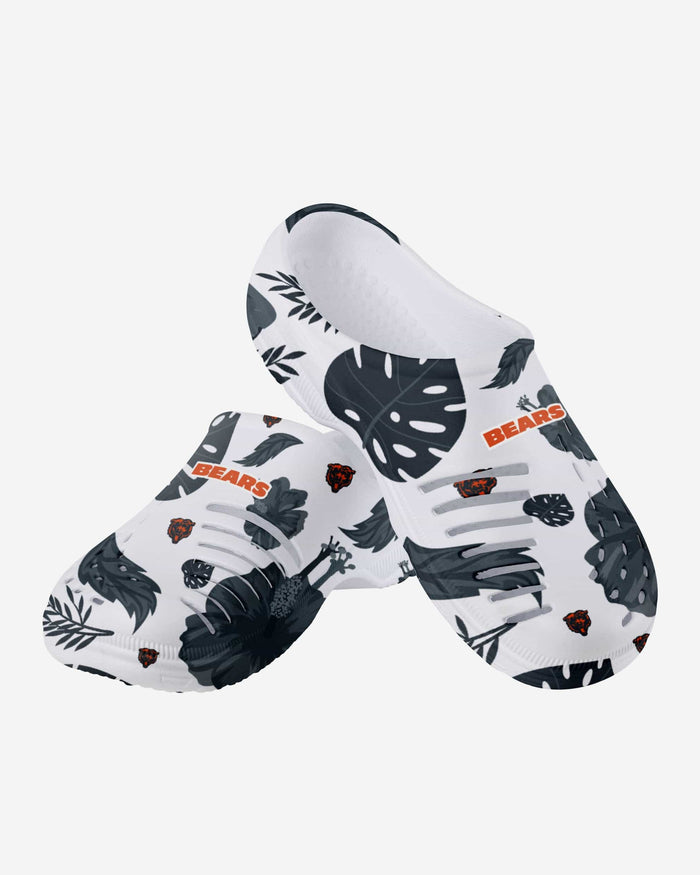 Chicago Bears Womens Floral White Clog FOCO - FOCO.com