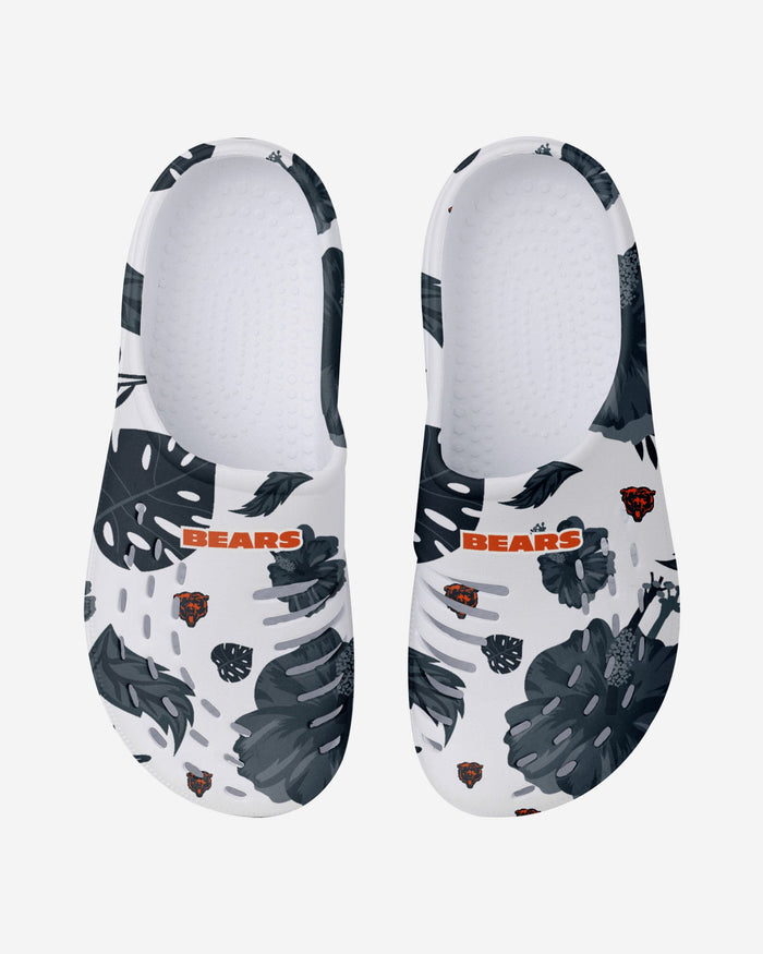 Chicago Bears Womens Floral White Clog FOCO - FOCO.com