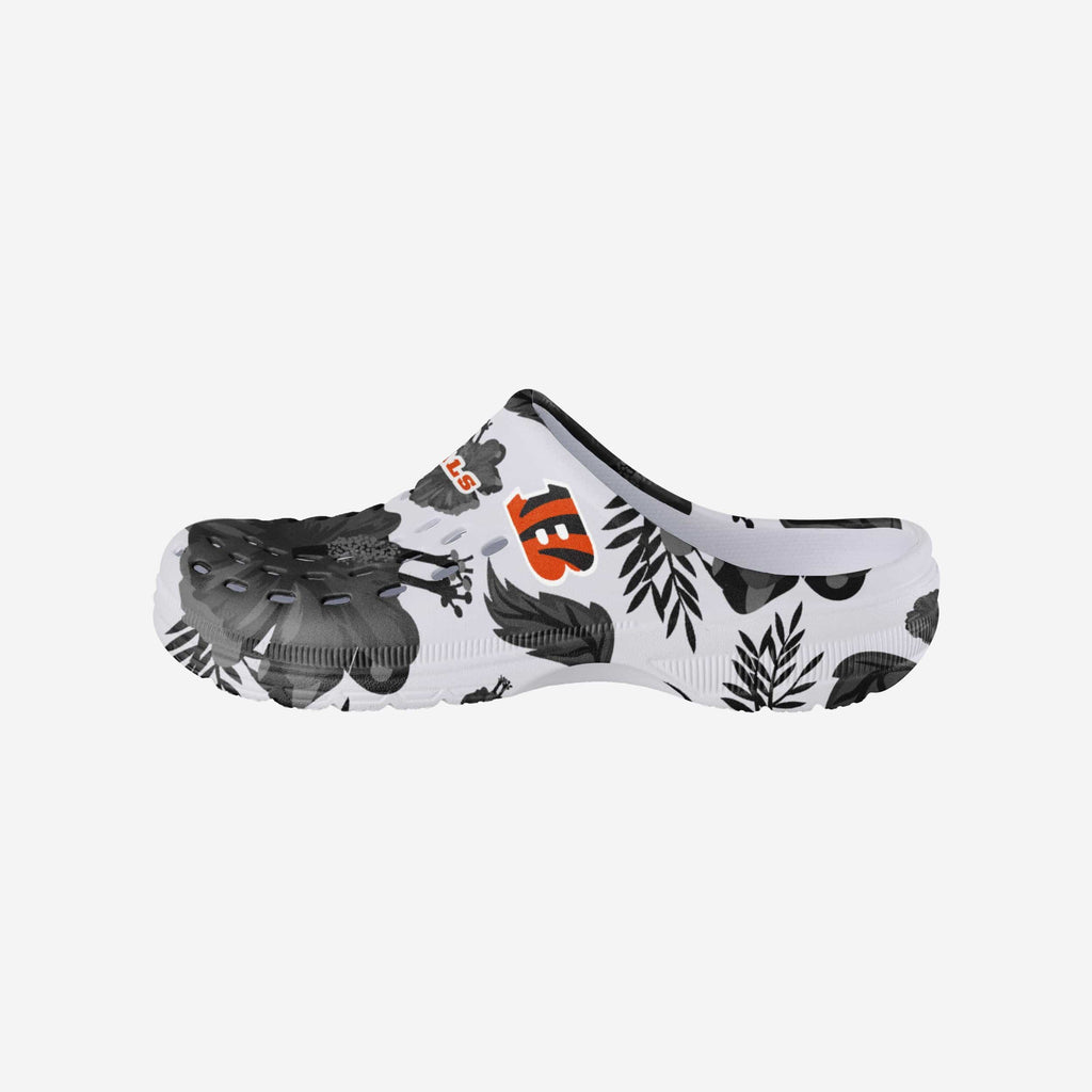 Cincinnati Bengals Womens Floral White Clog FOCO S - FOCO.com