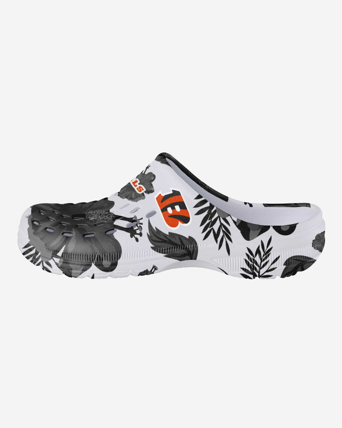 Cincinnati Bengals Womens Floral White Clog FOCO S - FOCO.com