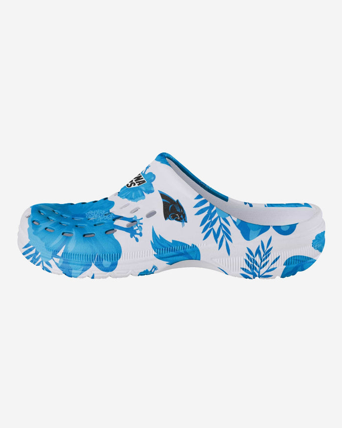 Carolina Panthers Womens Floral White Clog FOCO S - FOCO.com