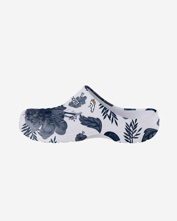 Denver Broncos Womens Floral White Clog FOCO S - FOCO.com