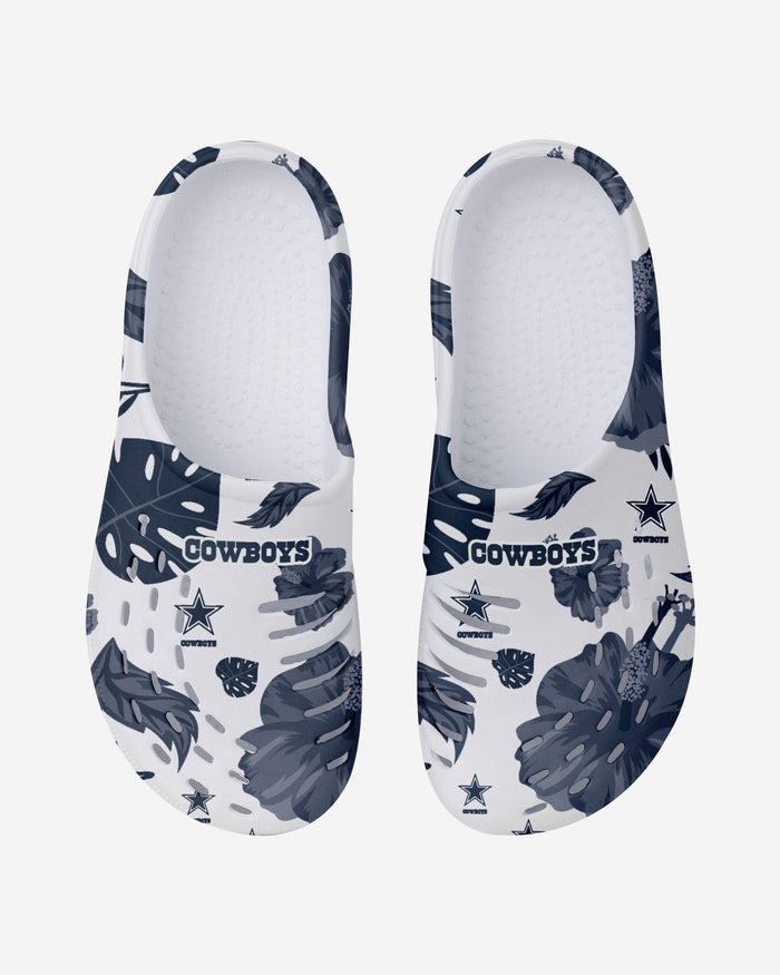 Dallas Cowboys Womens Floral White Clog FOCO - FOCO.com