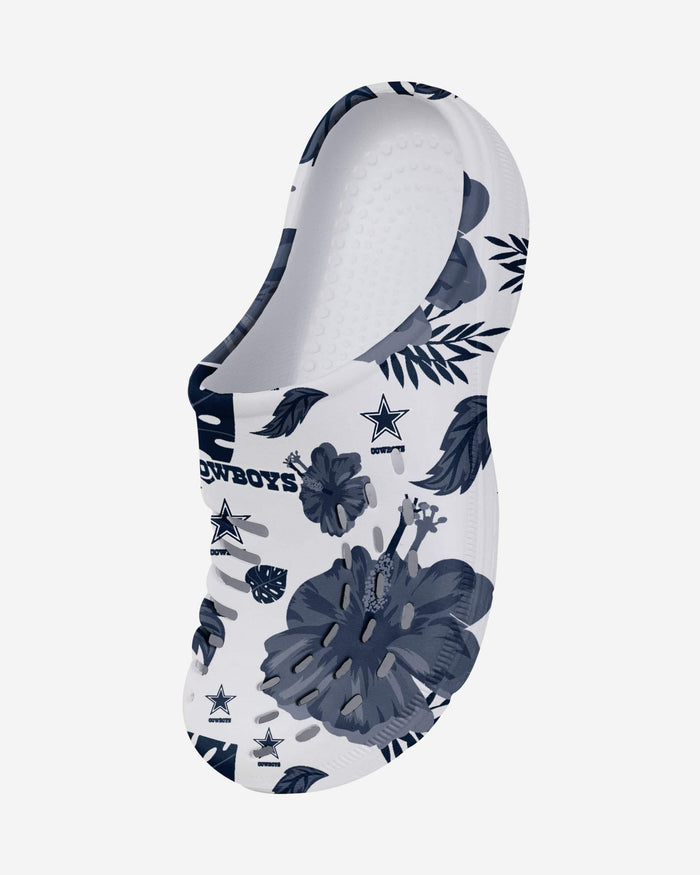 Dallas Cowboys Womens Floral White Clog FOCO - FOCO.com