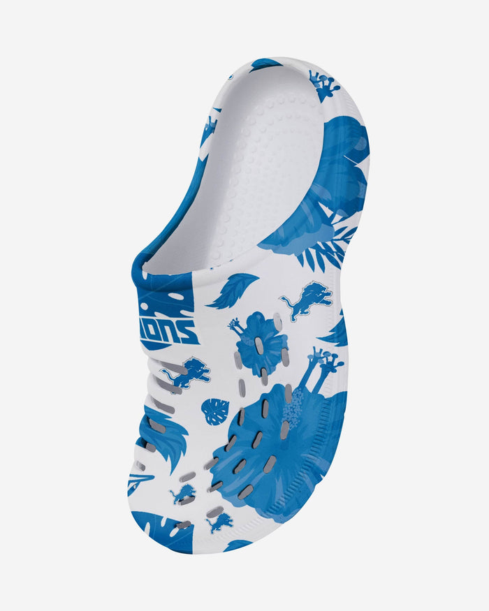 Detroit Lions Womens Floral White Clog FOCO - FOCO.com