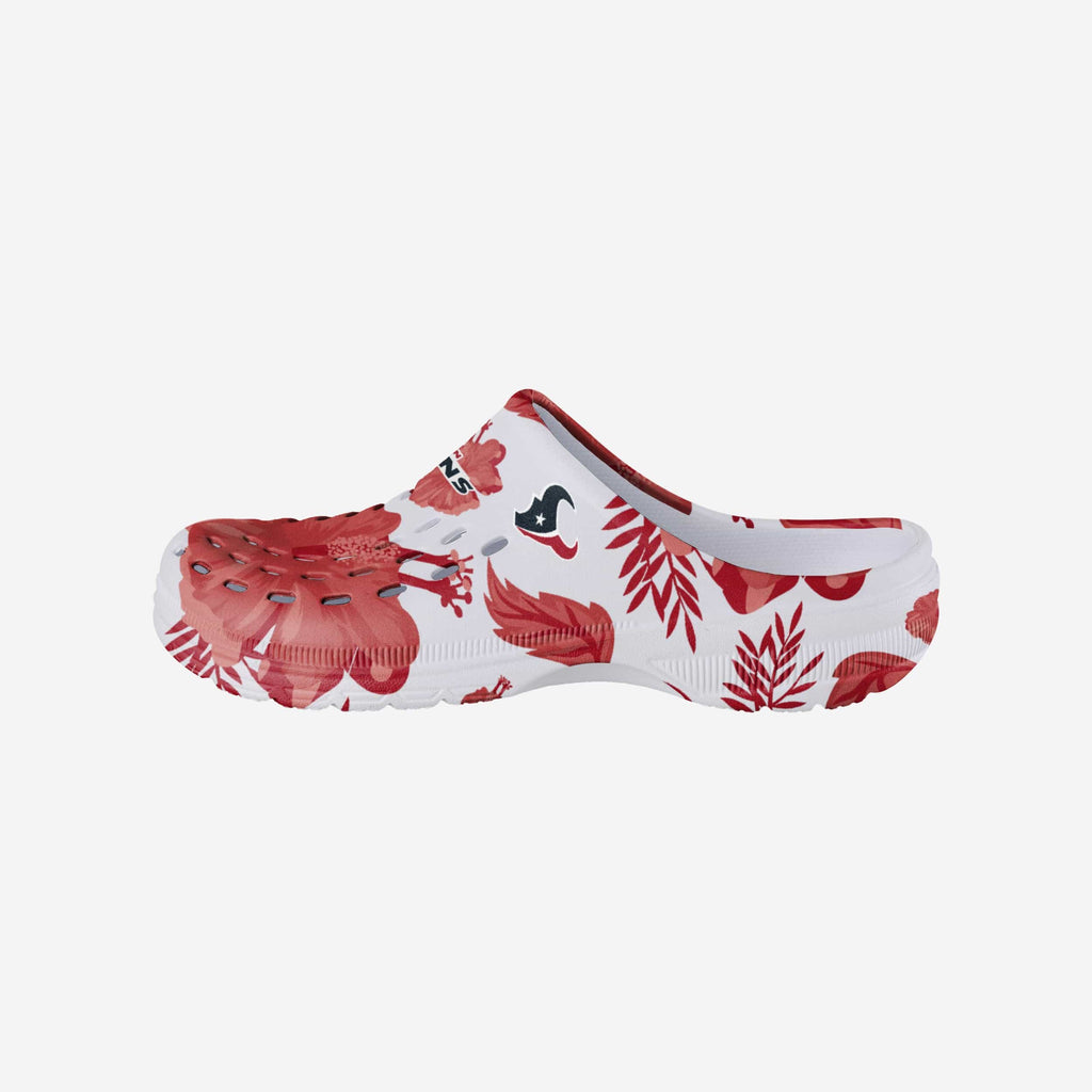 Houston Texans Womens Floral White Clog FOCO S - FOCO.com