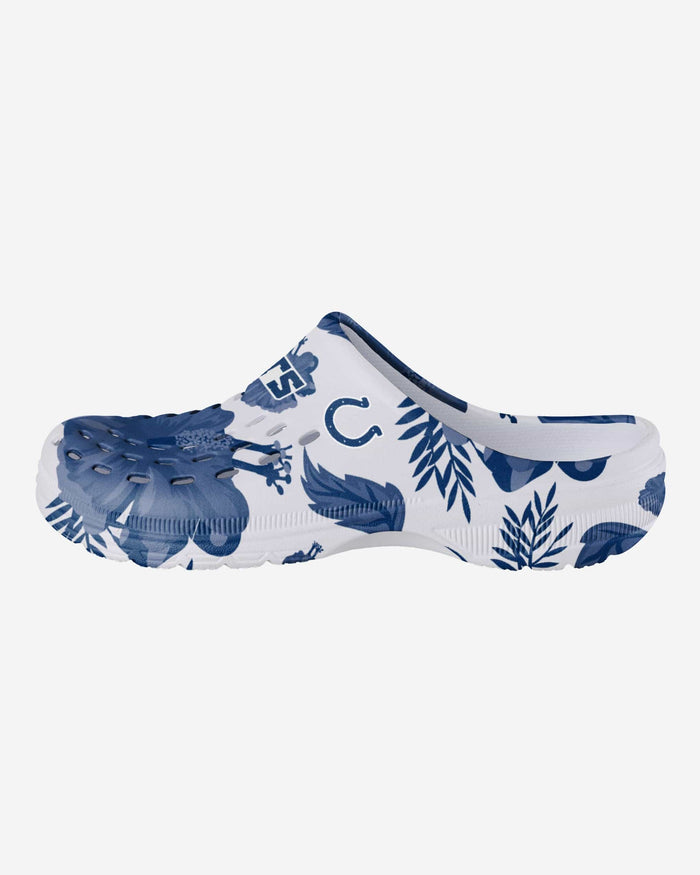 Indianapolis Colts Womens Floral White Clog FOCO S - FOCO.com