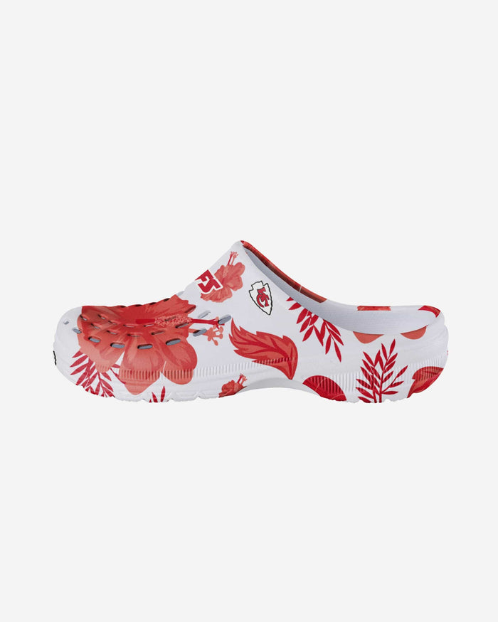 Kansas City Chiefs Womens Floral White Clog FOCO S - FOCO.com