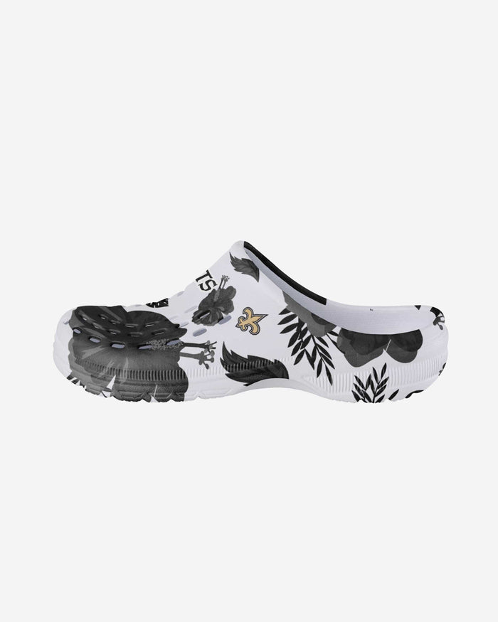 New Orleans Saints Womens Floral White Clog FOCO S - FOCO.com